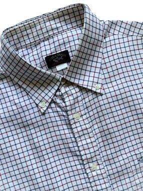 Paul & Shark Checkered Flannel Long Sleeve Shirt Size 44